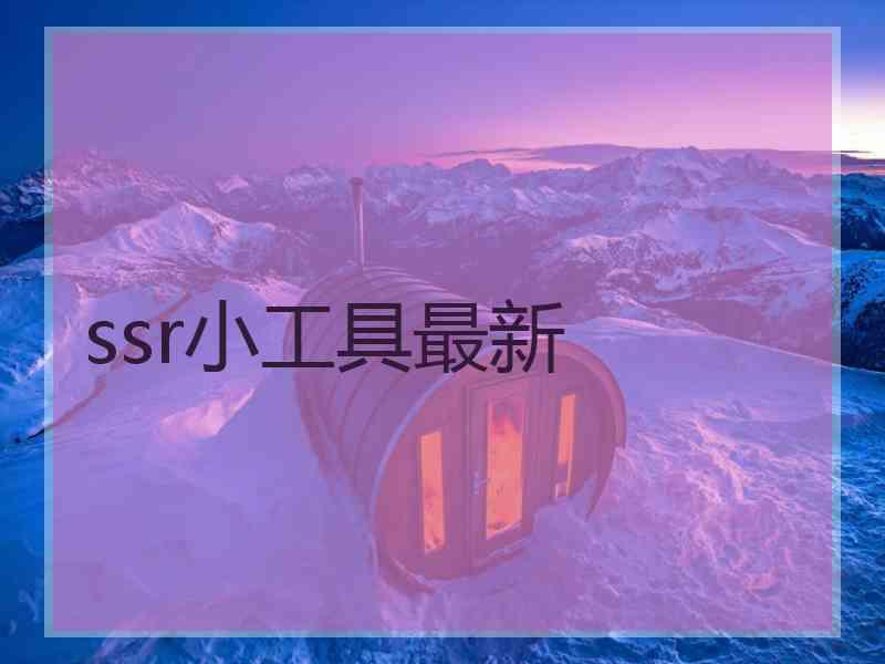 ssr小工具最新