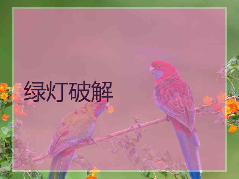 绿灯破解
