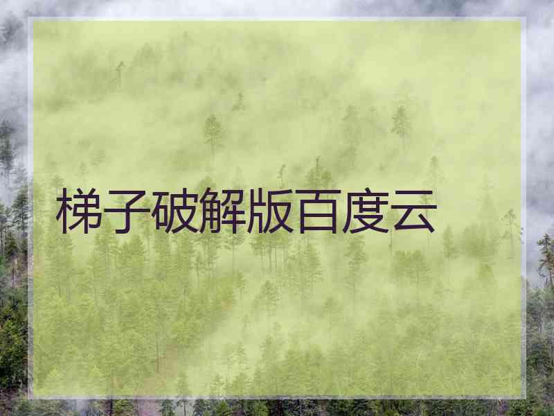 梯子破解版百度云