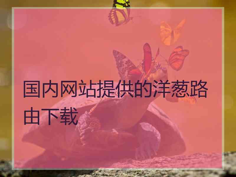 国内网站提供的洋葱路由下载