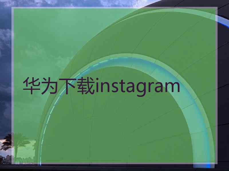 华为下载instagram
