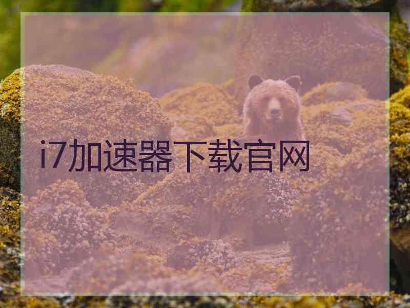 i7加速器下载官网