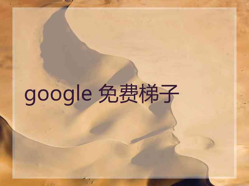 google 免费梯子