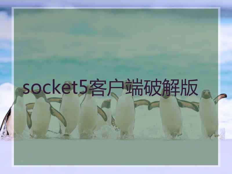 socket5客户端破解版
