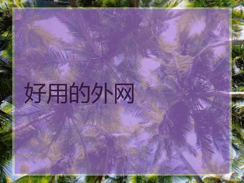 好用的外网