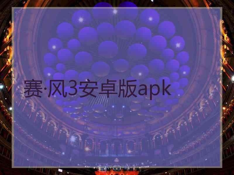 赛·风3安卓版apk