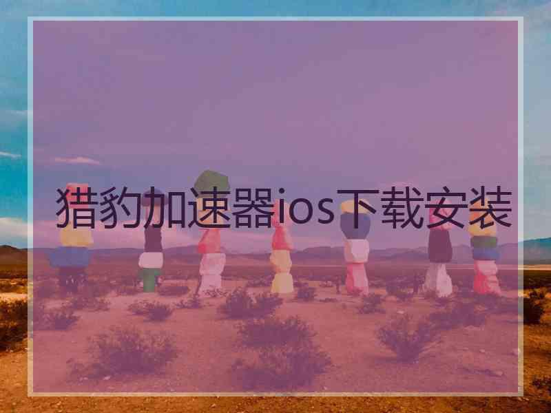 猎豹加速器ios下载安装