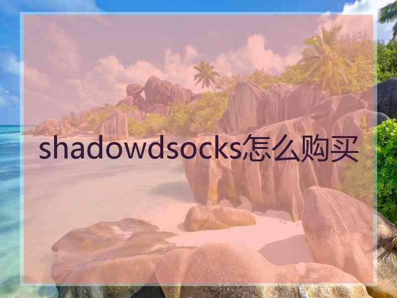 shadowdsocks怎么购买