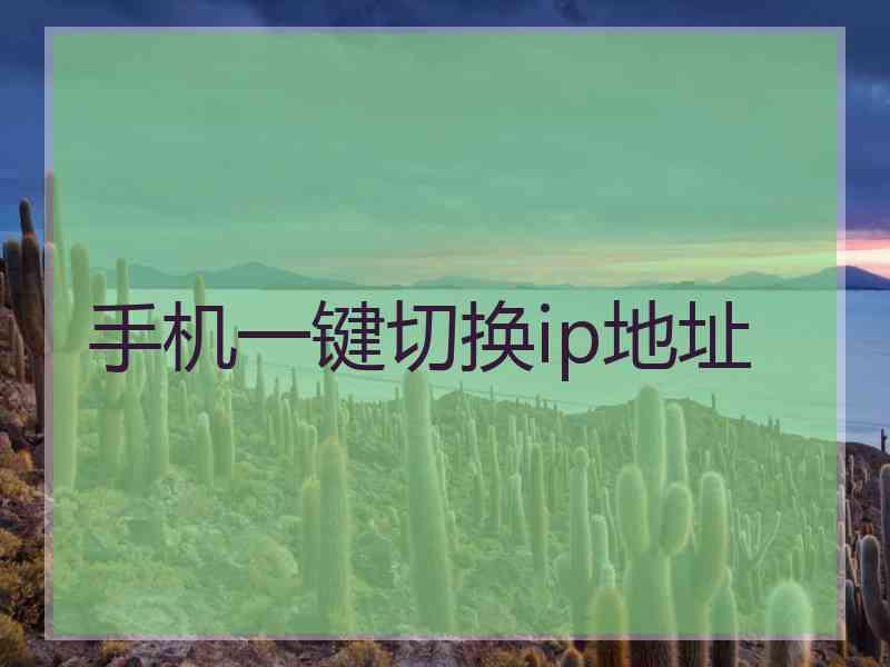 手机一键切换ip地址