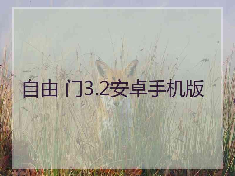 自由 门3.2安卓手机版