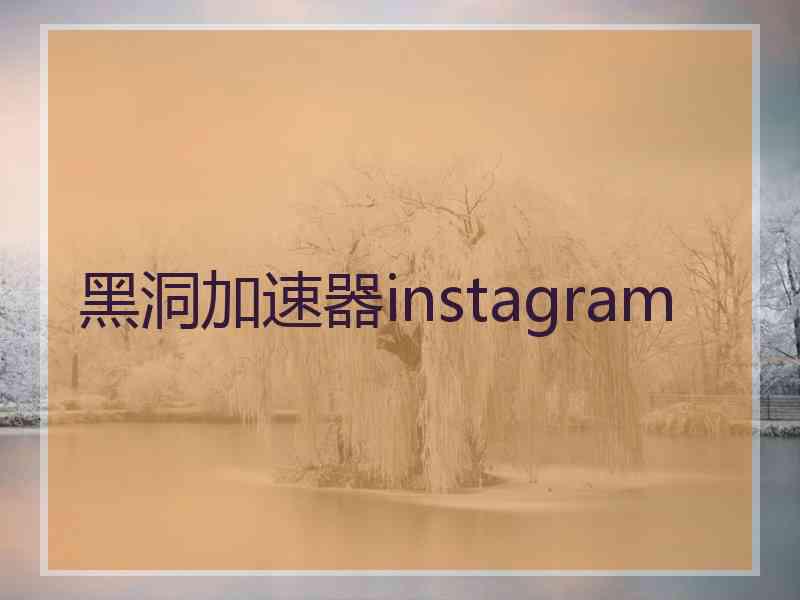 黑洞加速器instagram