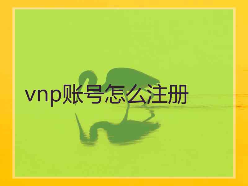 vnp账号怎么注册