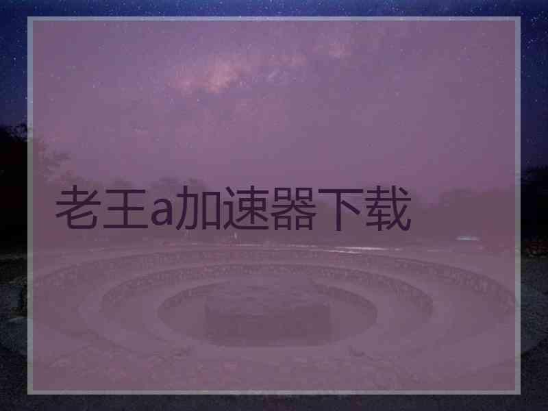 老王a加速器下载