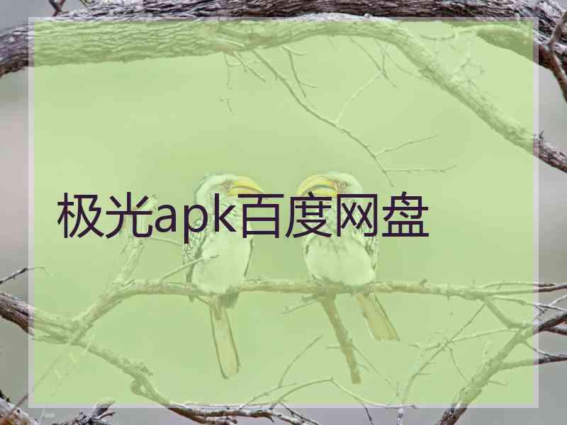 极光apk百度网盘