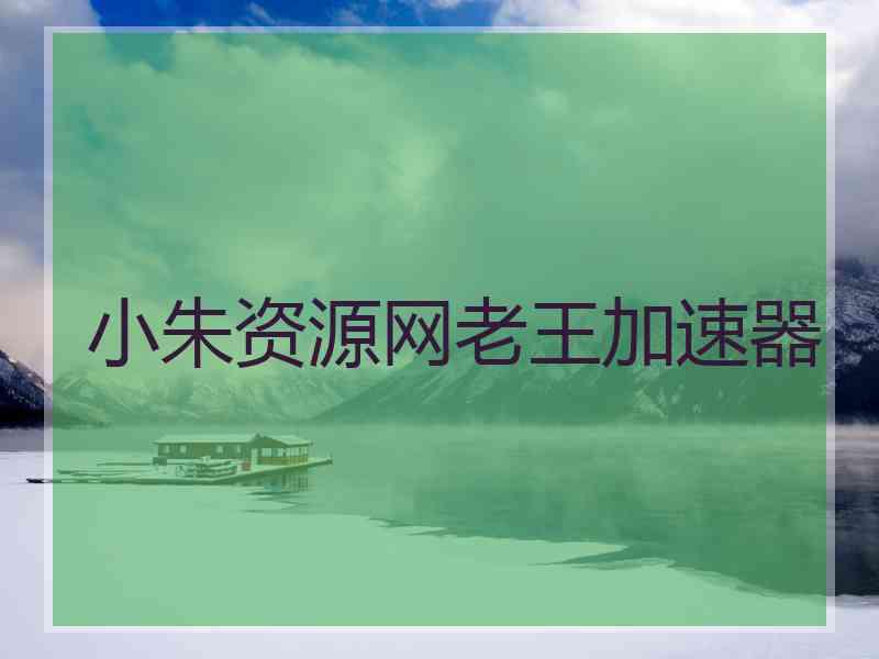 小朱资源网老王加速器