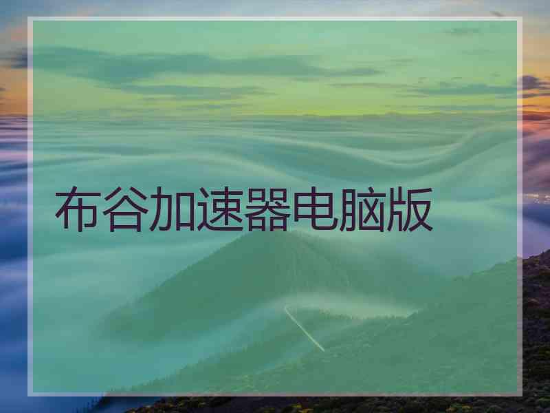 布谷加速器电脑版