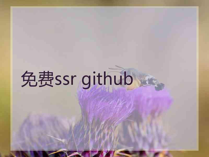 免费ssr github