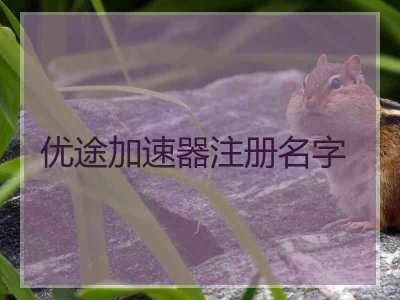优途加速器注册名字