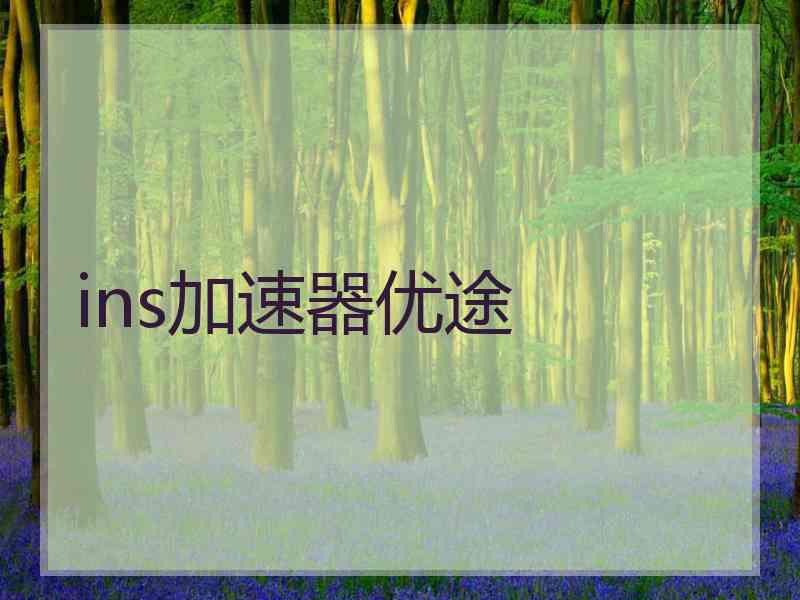 ins加速器优途