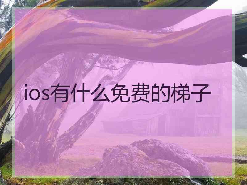 ios有什么免费的梯子