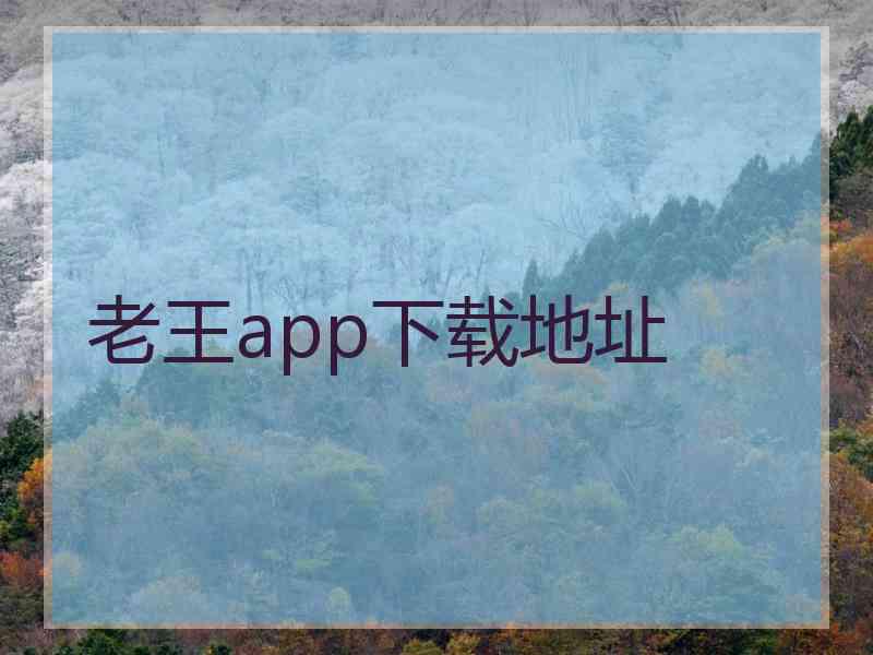 老王app下载地址