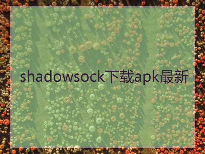 shadowsock下载apk最新
