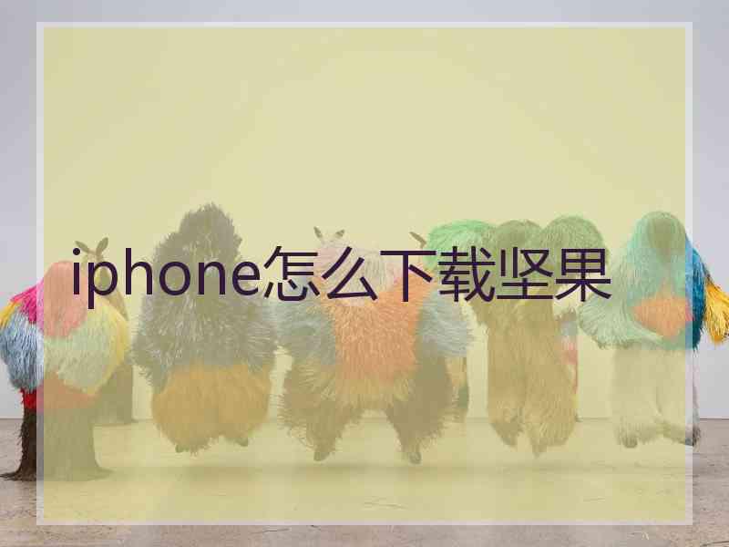 iphone怎么下载坚果