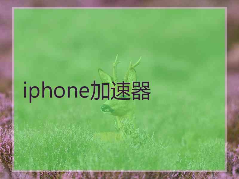 iphone加速器
