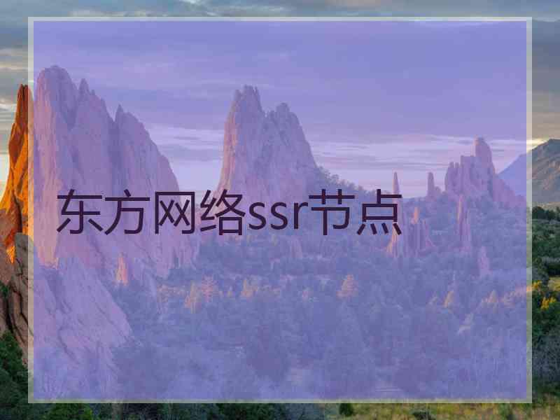 东方网络ssr节点