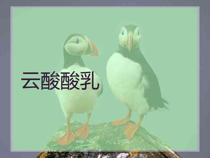 云酸酸乳